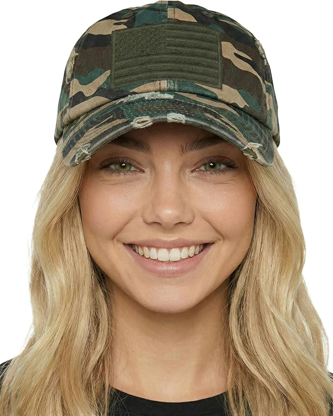 Funky Junque Distressed Vintage Baseball Cap - Embroidered Patch Women's Hat - Holiday, Lifestyle... | Amazon (US)