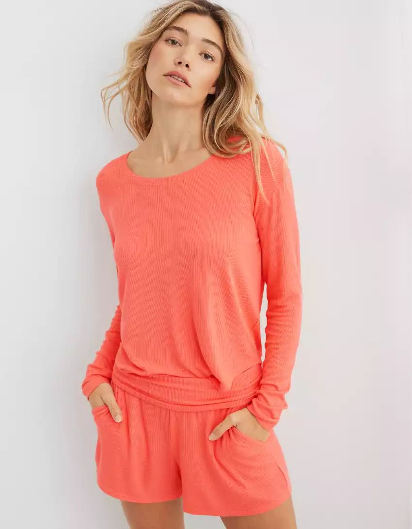 Aerie Real Soft Long Sleeve T-Shirt | Aerie