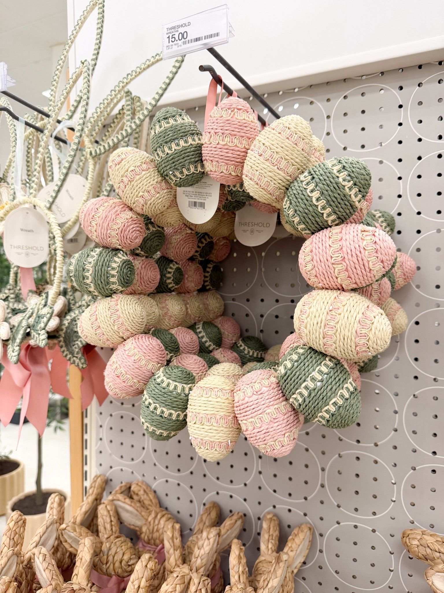 Loving this Easter egg wreath from Target! The perfect decor on your front door this spring! 

#LTKHome #LTKmomlife #LTKSeasonal