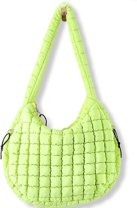Puffer Tote Bag for Women Large Quilted Tote Bag Quilted Carryall Bag Soft Puffy Crossbody Bag Ho... | Amazon (US)