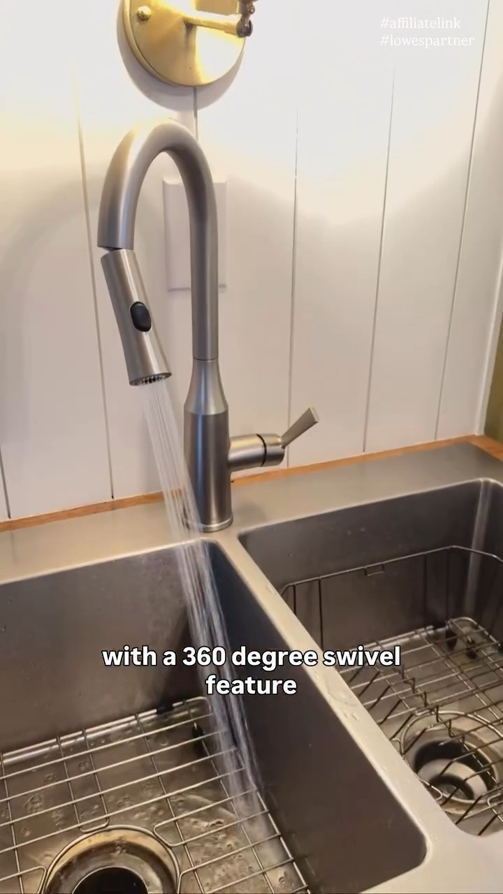 Faucet game changer for my parents 🙌🏻 This was another easy affordable upgrade for their kitchen. I personally love the 360 swivel feature on Moen’s new Skiles faucet. Comment below and you get the link to check out the rest of the finishes in this collection!

#sponsored #affiliatelink #lowespartner #lowesfinds @loweshomeimprovement

#LTKHome
