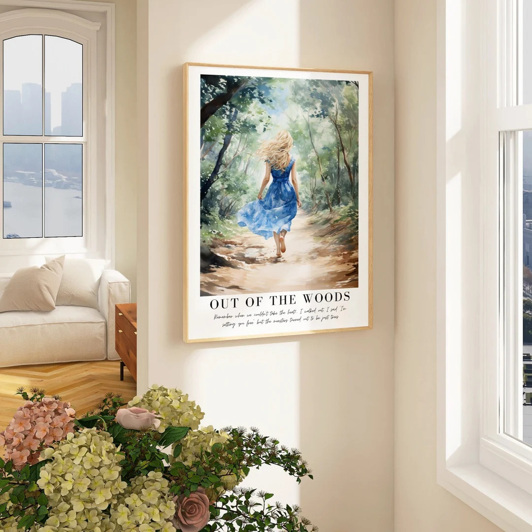 Out of the Woods Taylor Swift Poster Watercolor Illustration - Etsy | Etsy (US)