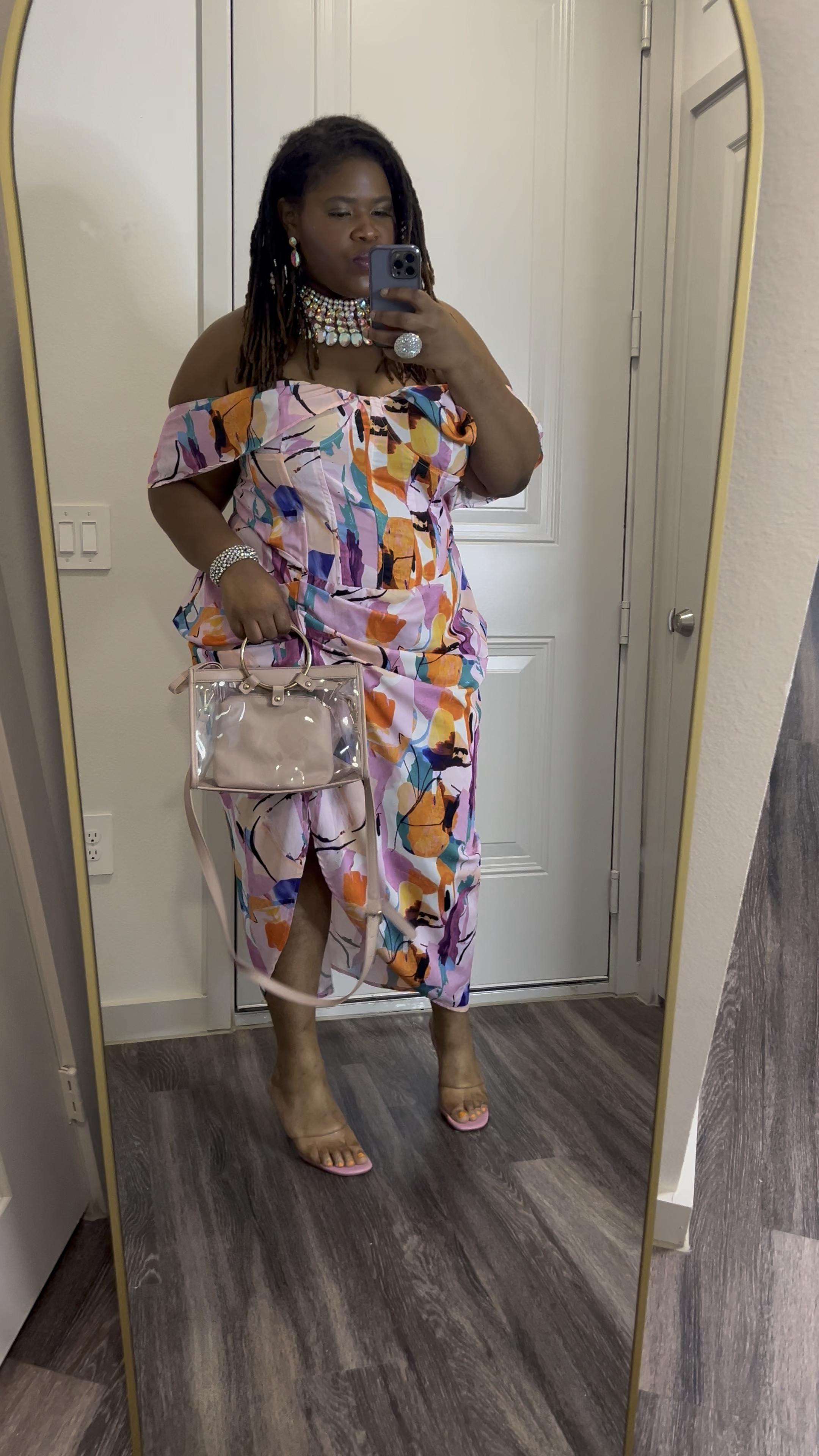 This dress is probably one of my favorite dresses I’ve owned! The ruching, the corset bodice, the draping at the waist, the split, the straps draping off the shoulder…SHEESH. 

#LTKFindsUnder50 #LTKPlusSize #LTKWedding