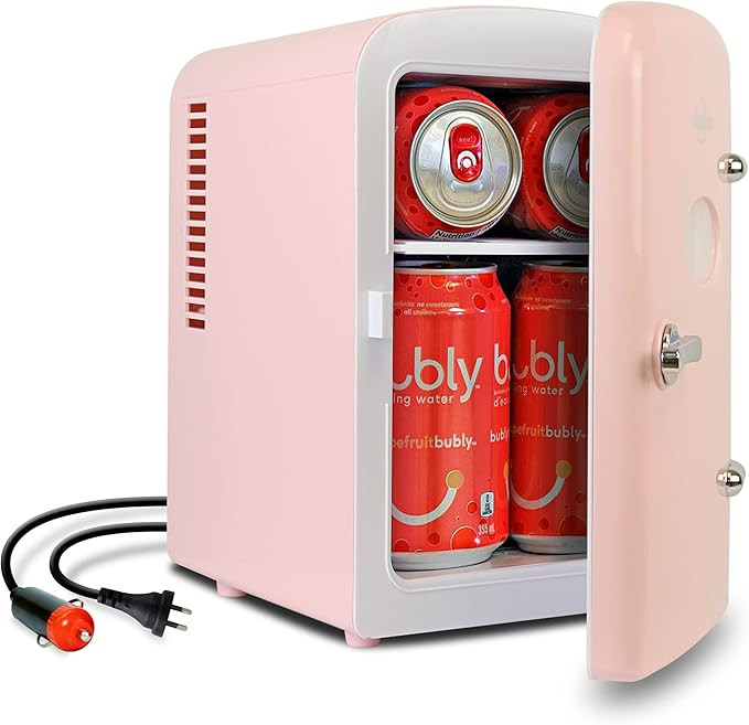 Koolatron Mini Fridge - Refrigerator for Bedroom, Office, Portable Table Top Beverage Cooler, 12V... | Amazon (US)