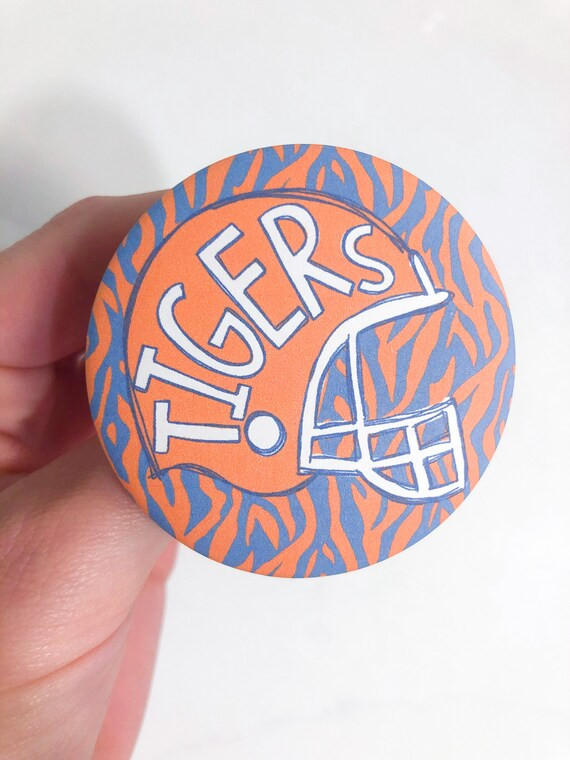 Tigers Helmet Button navy - Etsy | Etsy (US)