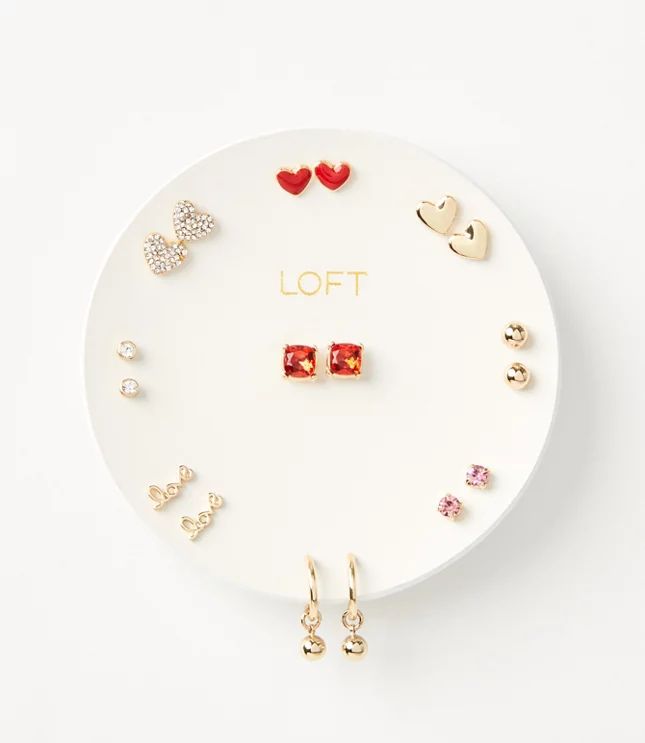 Heart Stud Earring Set | LOFT