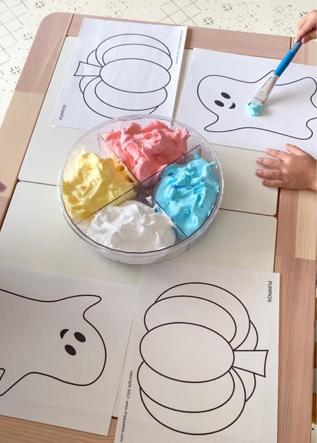 Puffy paint craft painting project for toddlers and preschoolers 

Equal parts glue + shaving cream
Food coloring optional

Toddler crafts, toddler paint, toddler projects, preschool projects, Halloween activities, seasonal crafts, holiday activities, homeschool preschool projects, playroom ideas, pre-k craft ideas, Montessori play, sensory play, sensory activities, preschool homeschool classroom, target finds, target deals, kids crafts, kids art projects, easy kids indoor activities

#ltkunder50 #ltkhome 

#LTKfamily #LTKHalloween #LTKkids