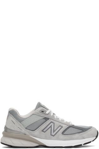 Grey Made In US 990v5 Sneakers | SSENSE