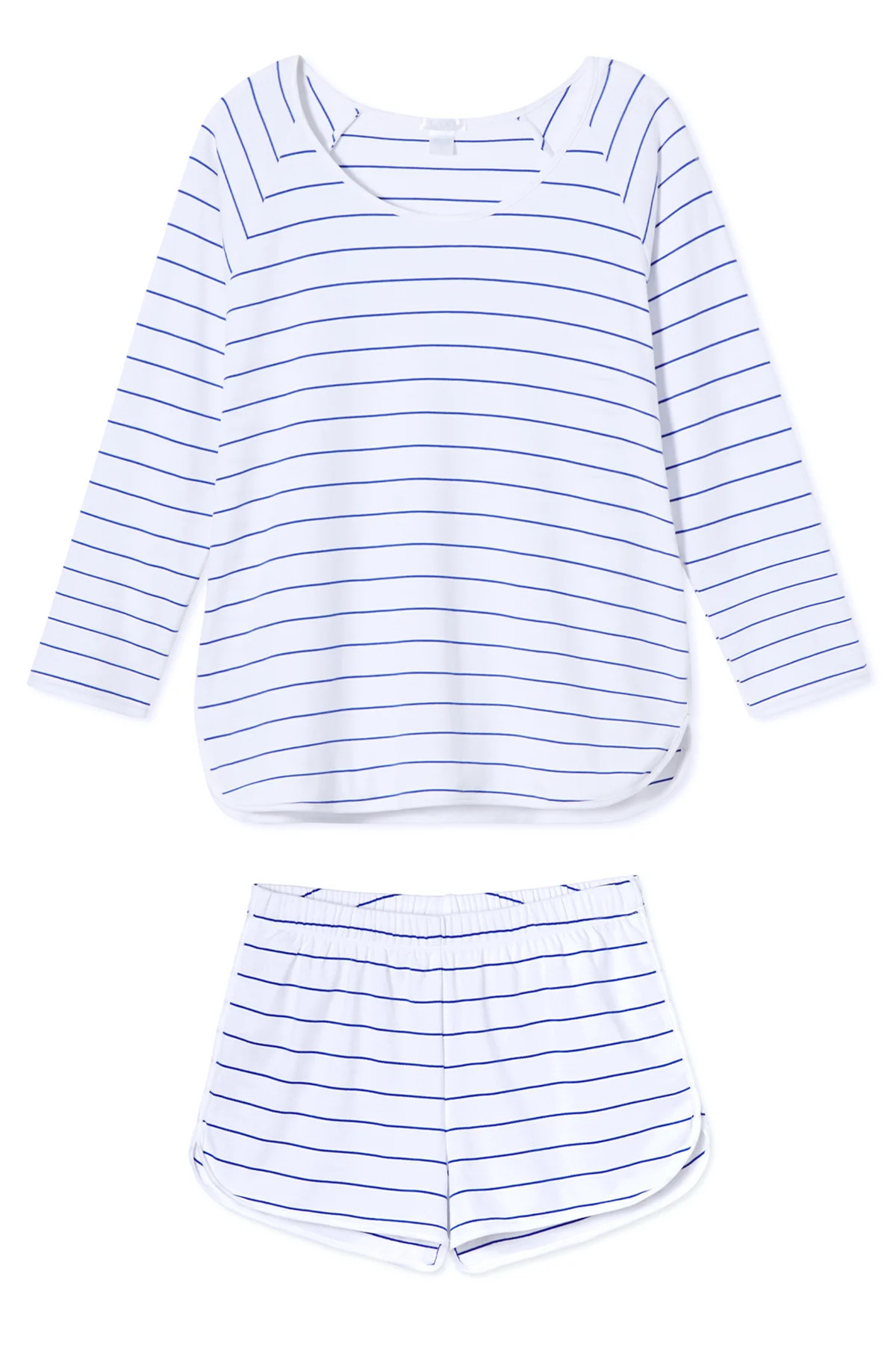 Pima Long-Short Set in Cobalt | Lake Pajamas