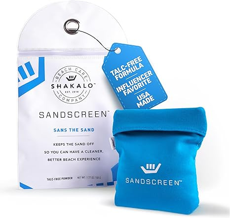 Sand Removal Bag – Talc-Free Sand Remover for Beach Days – Helps Remove Grains from Skin With... | Amazon (US)
