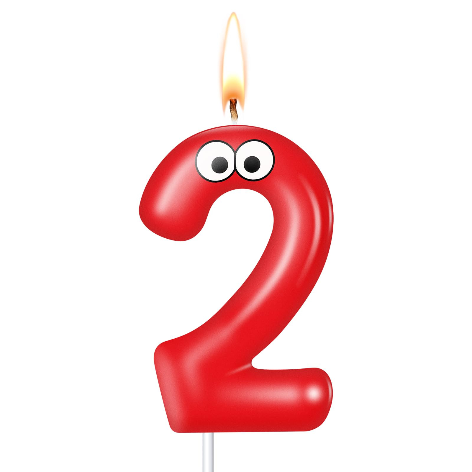 MTLEE Number Birthday Candle Monster Theme Candles Cookies Cake Topper for Girl Boy Cartoon Birth... | Amazon (US)