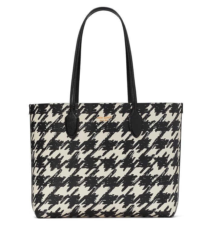 Bleecker Painterly Houndstooth Printed PVC Large Tote | Zappos