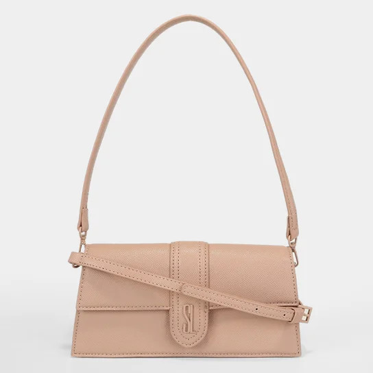 Bolsa Santa Lolla Baguete Transversal Feminina - Bege | Zattini (BR)