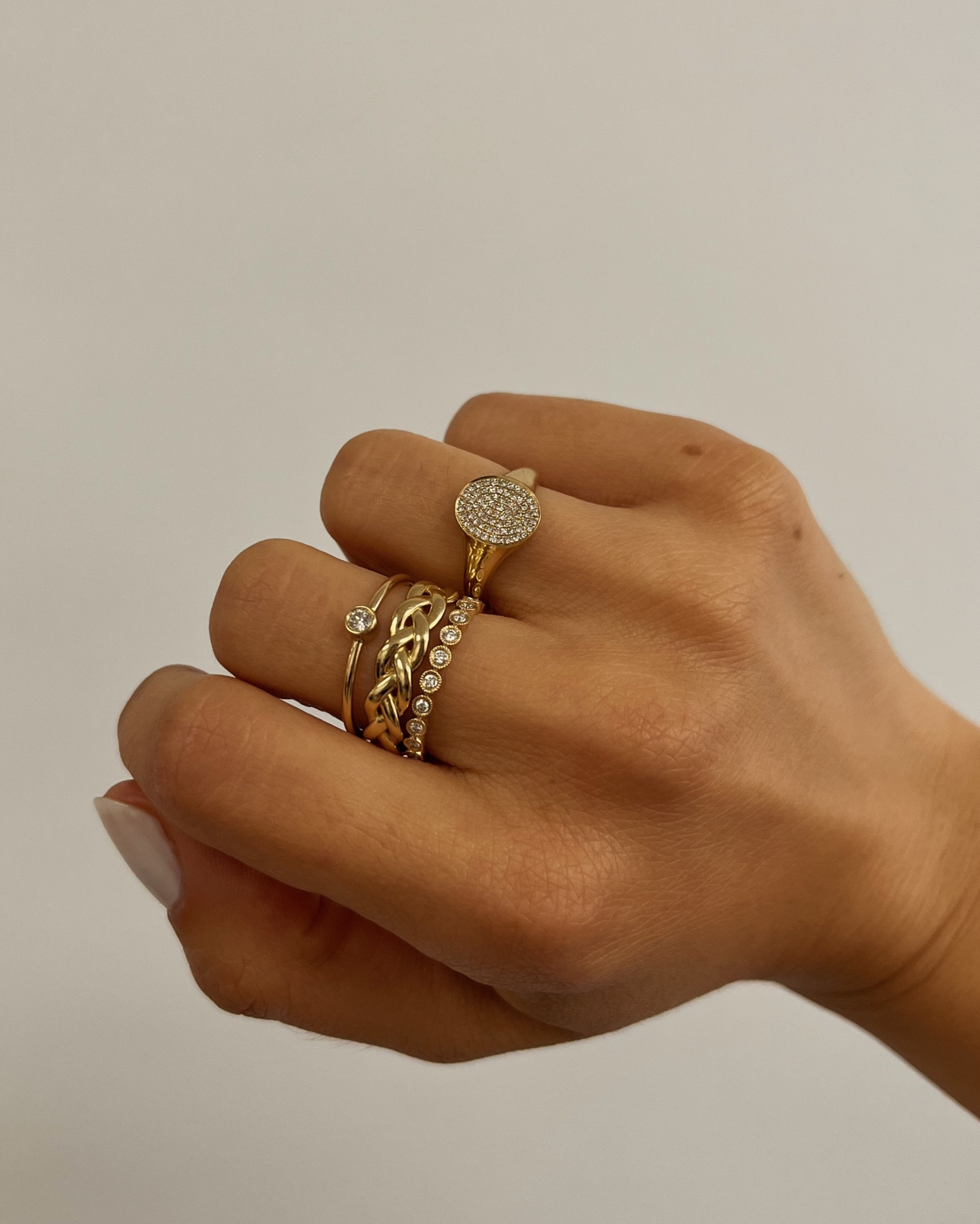Ring stacking musts. 
#diamonds 

#LTKGiftGuide