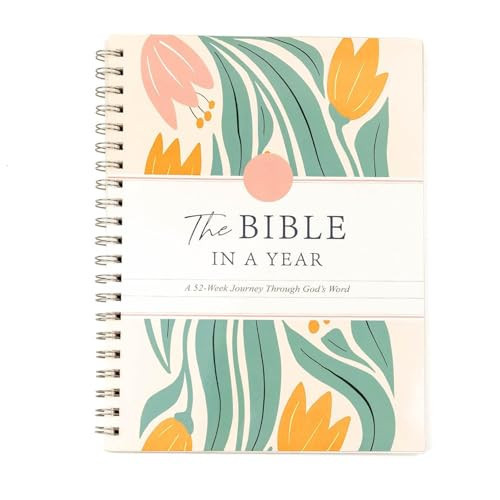 KBBYT The Bible In A Year: Spiral Bible Study Guide, 52-Week Bible Study Plan, A Yearlong Bible Study for Women (8.27 * 5.83inch) | Amazon (US)