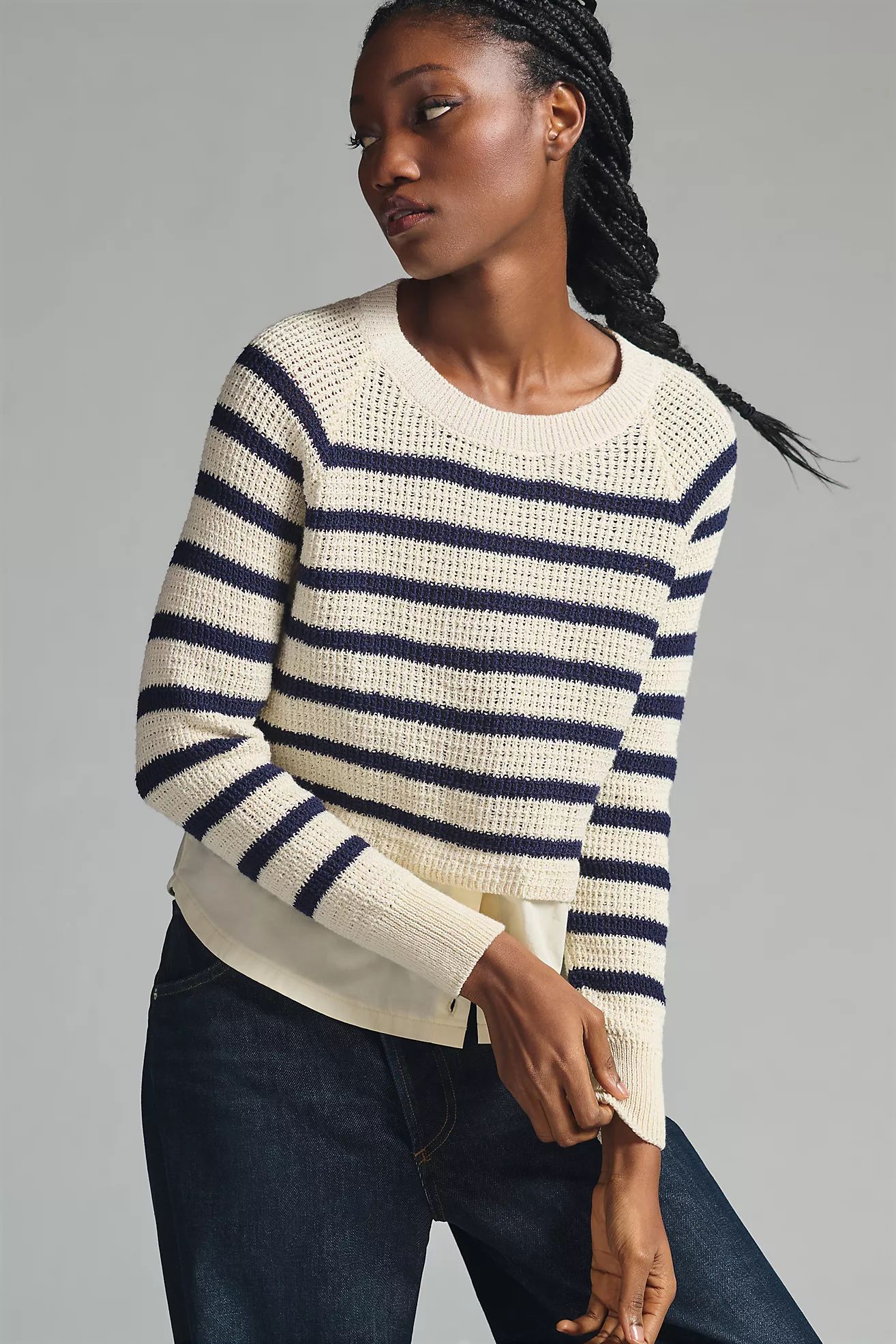 Maeve Layered Pullover Sweater | Anthropologie (US)