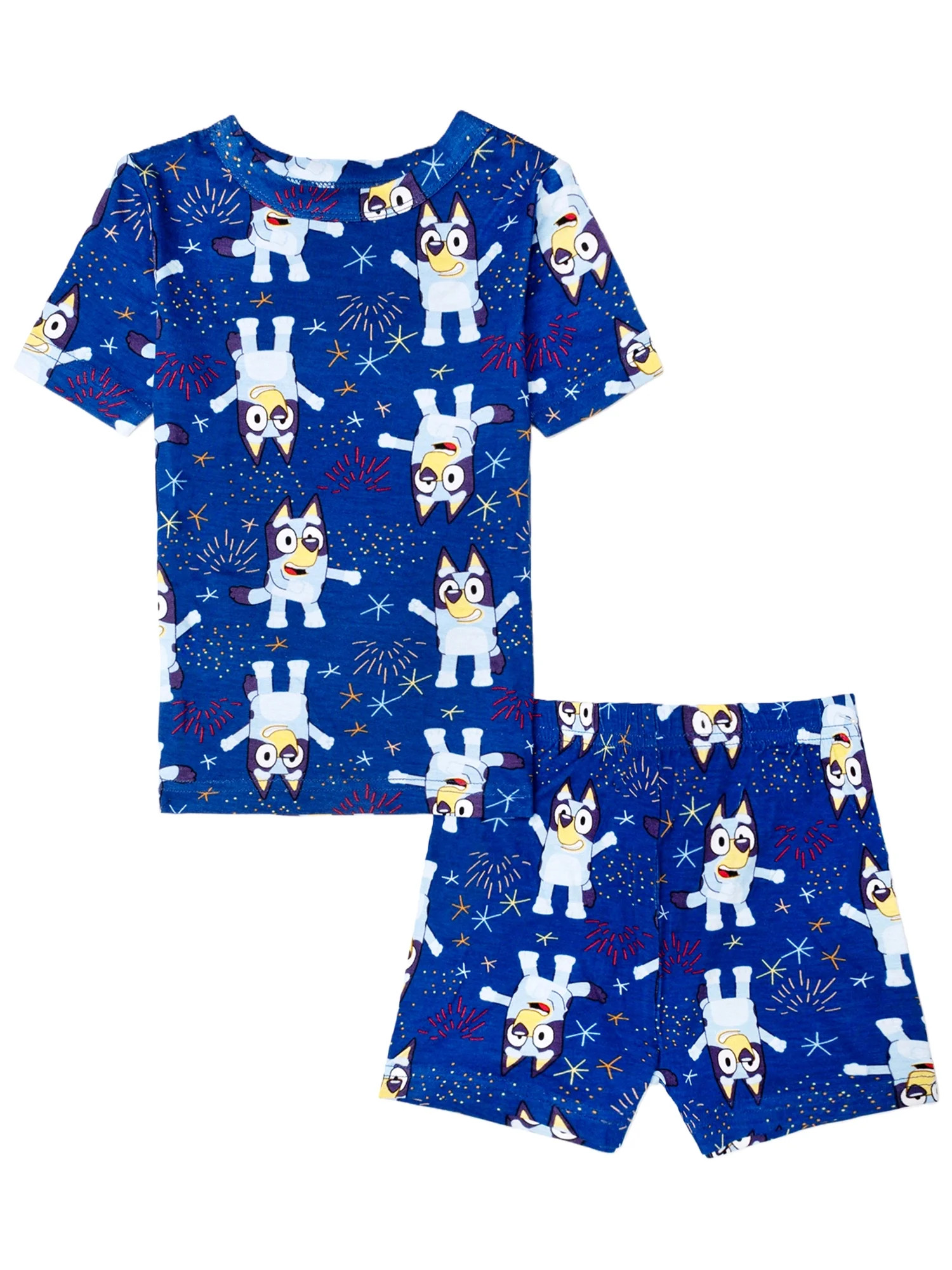 Character Toddler Tee and Shorts Viscose Pajama Set, 2-Piece, Sizes 12M-5T - Walmart.com | Walmart (US)