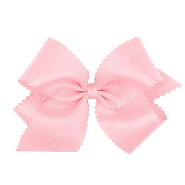 Scalloped Edge Grosgrain Bow | Classic Whimsy