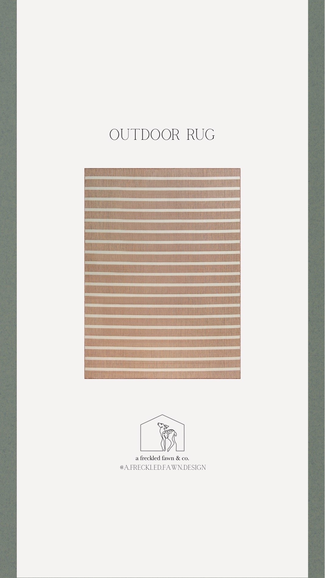 Large outdoor striped rug

#LTKHome