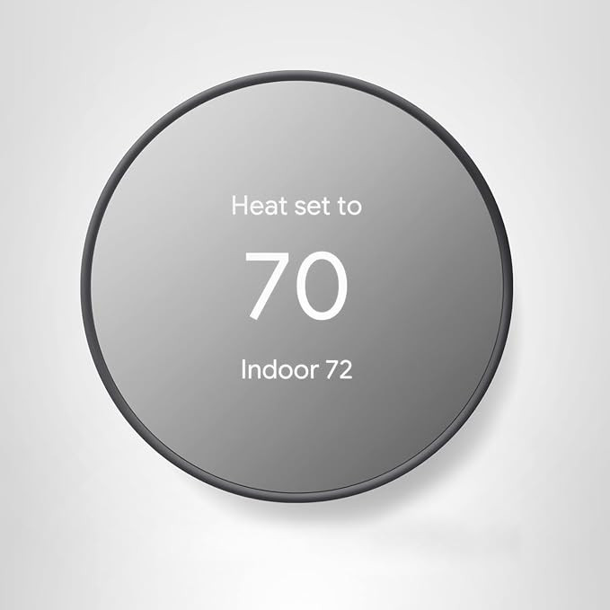 Google Nest Thermostat - Smart Thermostat for Home - Programmable Wifi Thermostat - Charcoal | Amazon (US)