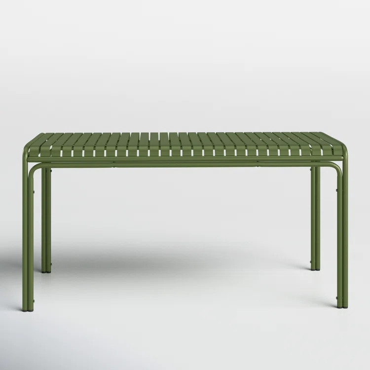 Abra 59.1'' Metal Outdoor Dining Table | Wayfair North America