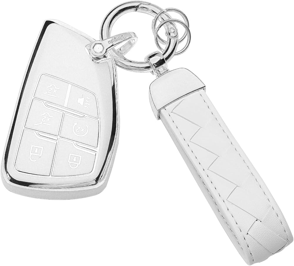 Bqepe for Chevy Key Fob Cover Keychain Fit for 2023 2022 2021 GMC Sierra 1500 Chevrolet Silverado... | Amazon (US)