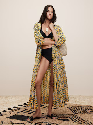 The White Lotus Cotton Wrap Dress | Banana Republic (US)