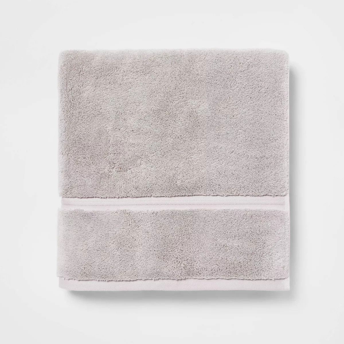 Spa Plush Bath Towel Light Gray - Threshold™: 100% Cotton, Heavyweight 550-800 GSM, Terry Const... | Target