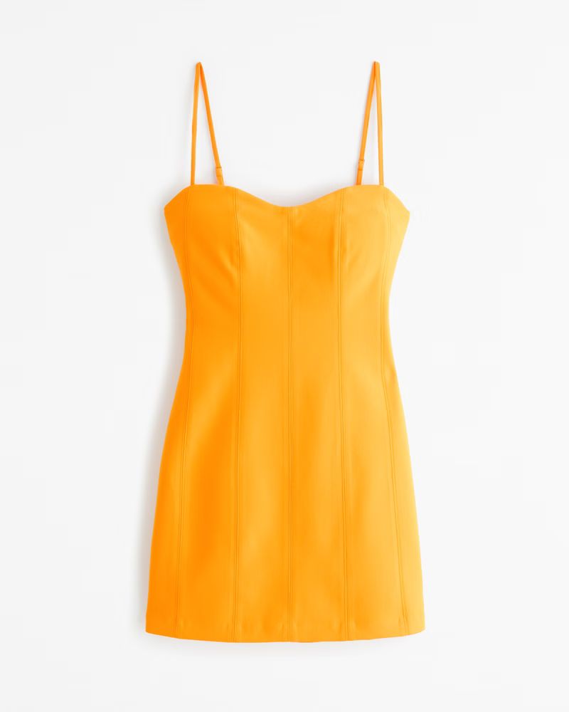 Corset Clasp-Back Mini Dress | Abercrombie & Fitch (US)