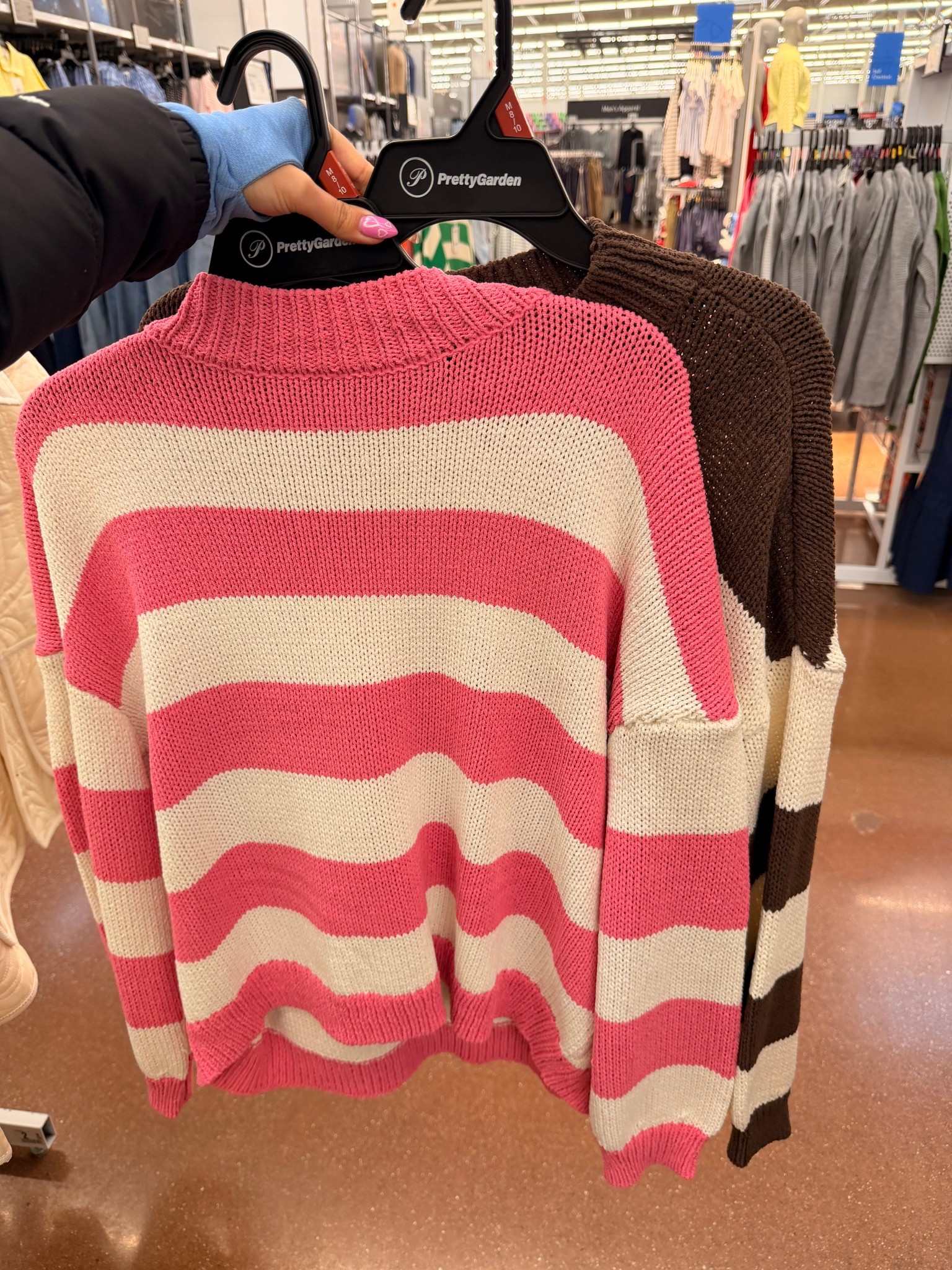 This straight sweater is everything that you need! I am loving the pink and Brown trend this spring! ￼ Walmart finds, casual outfits, comfy outfits, striped sweater oversized ￼

#LTKSpringSale #LTKSeasonal #LTKmomlife