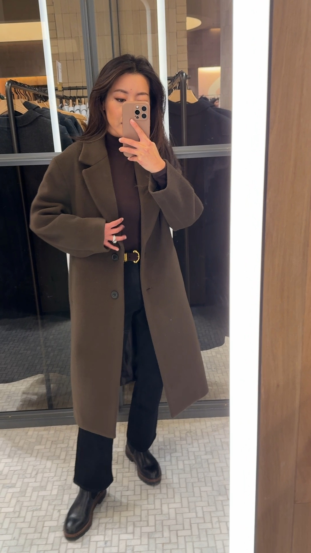 Petite Aritzia coat on sale - note sale items only returnable for exchanges and store credit



• Aritzia Only coat xxs Short (petite) - thicker weight and lined. This has an oversized menswear style fit 

 • Quince Bella stretch straight jeans size 24 in 26" inseam, petite friendly staple

• Caslon Chelsea boots size 5 

• Maxwell metal keeper belt xxs 

Winter wool coat, great gifts for her, petite friendly

#LTKSeasonal #LTKSaleAlert #LTKPetite