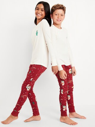 Gender-Neutral Graphic Snug-Fit Pajama Set for Kids | Old Navy (US)