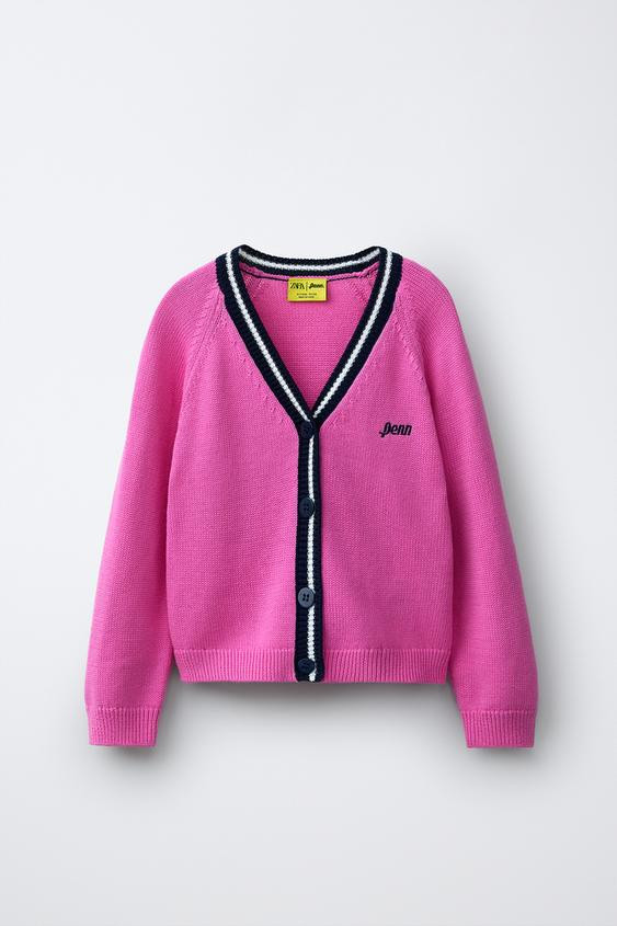 CONTRAST TRIM KNIT CARDIGAN PENN © | Zara US