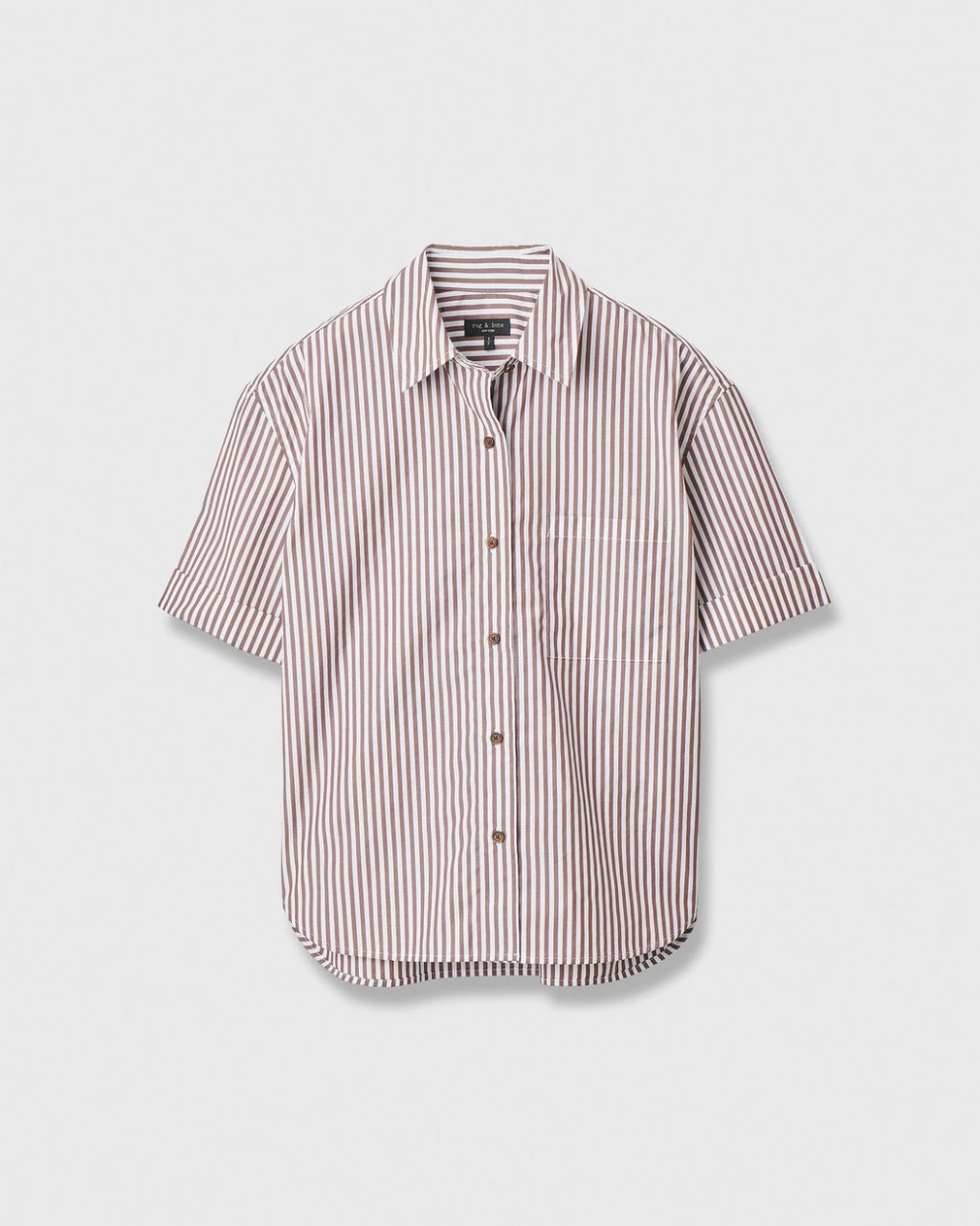 Buy Connie Short-Sleeve Poplin Shirt for USD 238.00 | rag & bone | rag & bone