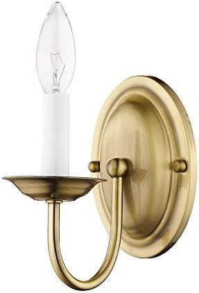 Livex Lighting 4151-01 Wall Sconce with No Shades, Antique Brass | Amazon (US)