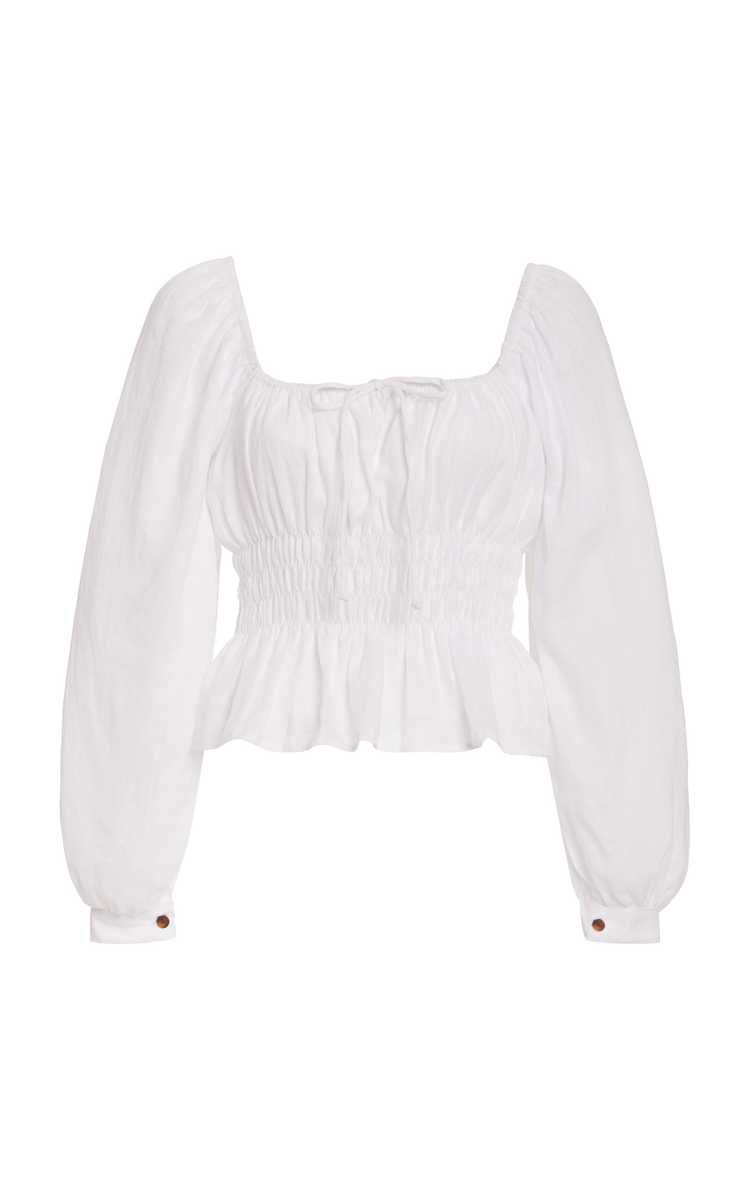 Bellano Smocked Linen Top | Moda Operandi (Global)