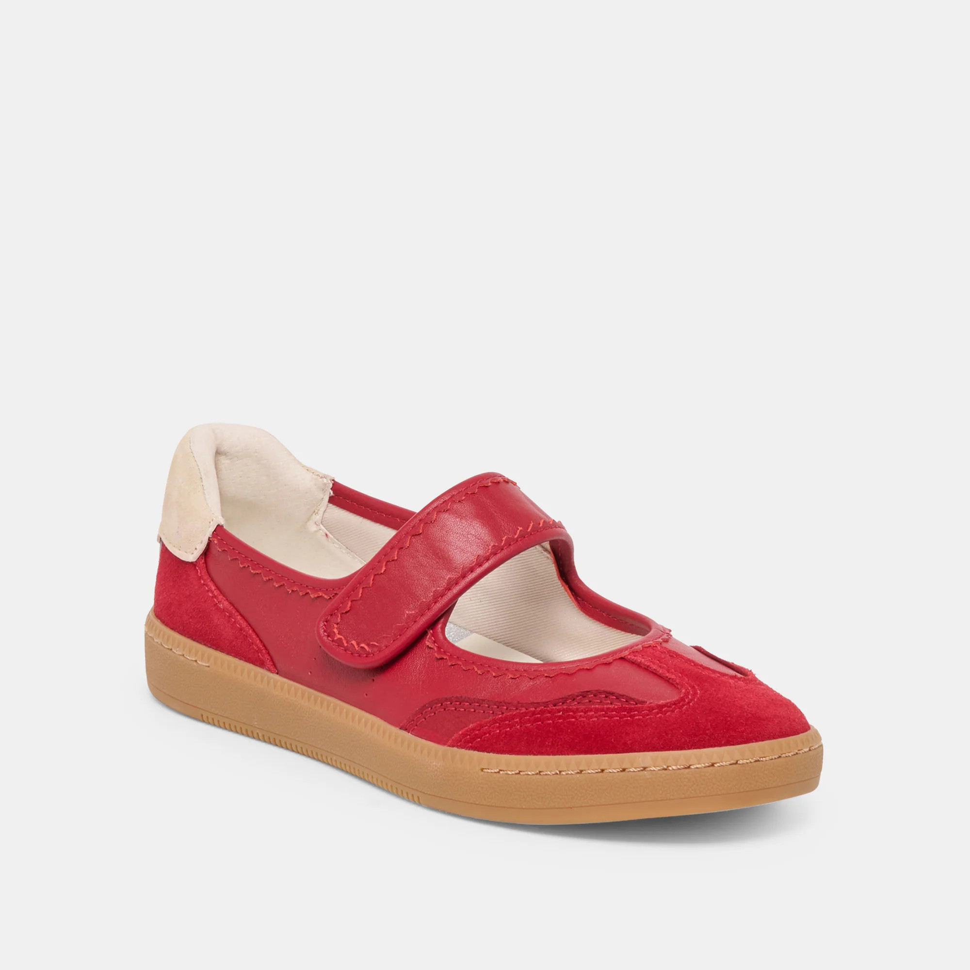 Nanet Crimson Leather Sneakers | Dolce Vita | DolceVita.com