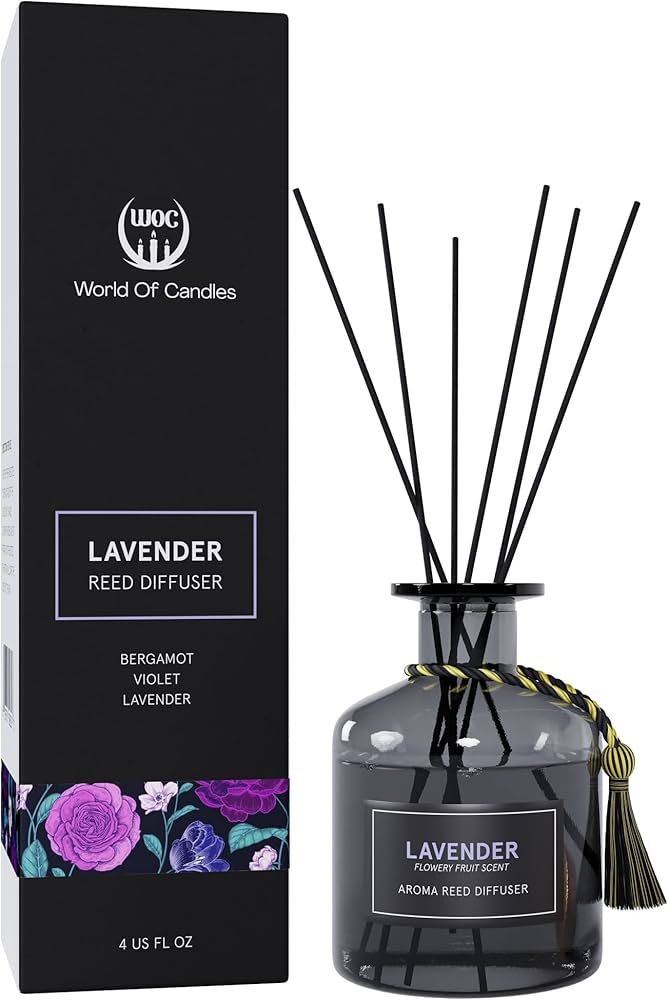 Reed Diffuser – Lavender Diffuser, Flowers Room Scent - Constant Aromatherapy Oil Fragrance Dif... | Amazon (US)