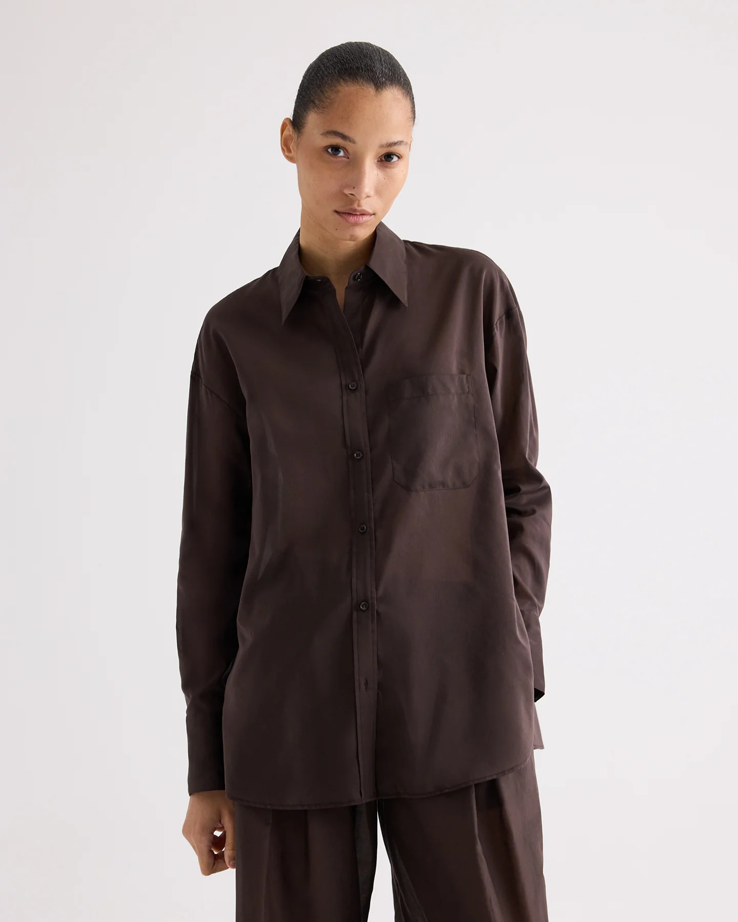 Big Joe Shirt in Cotton Silk Organza | TWP
