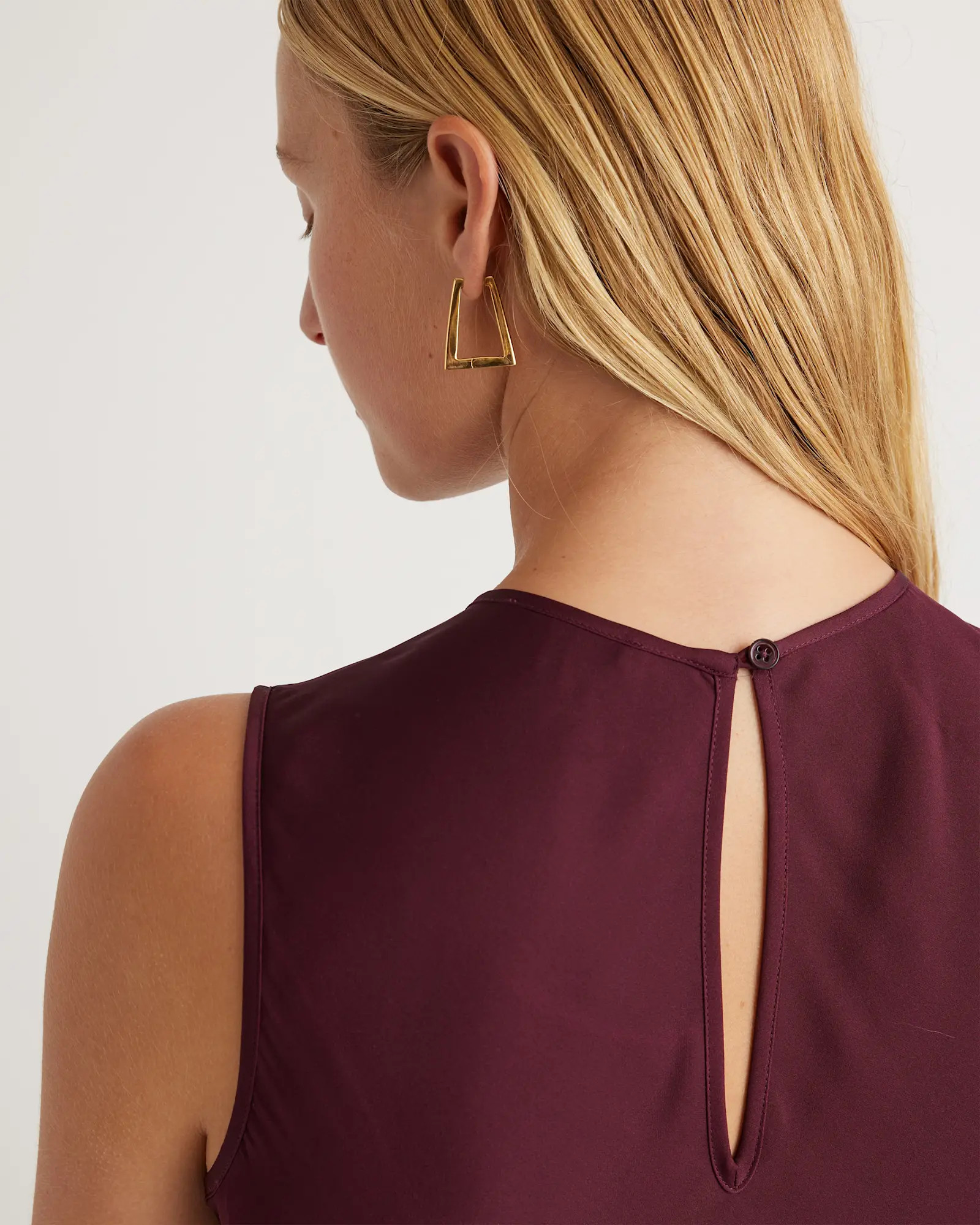 Washable Stretch Silk Tank Midi Dress | Quince