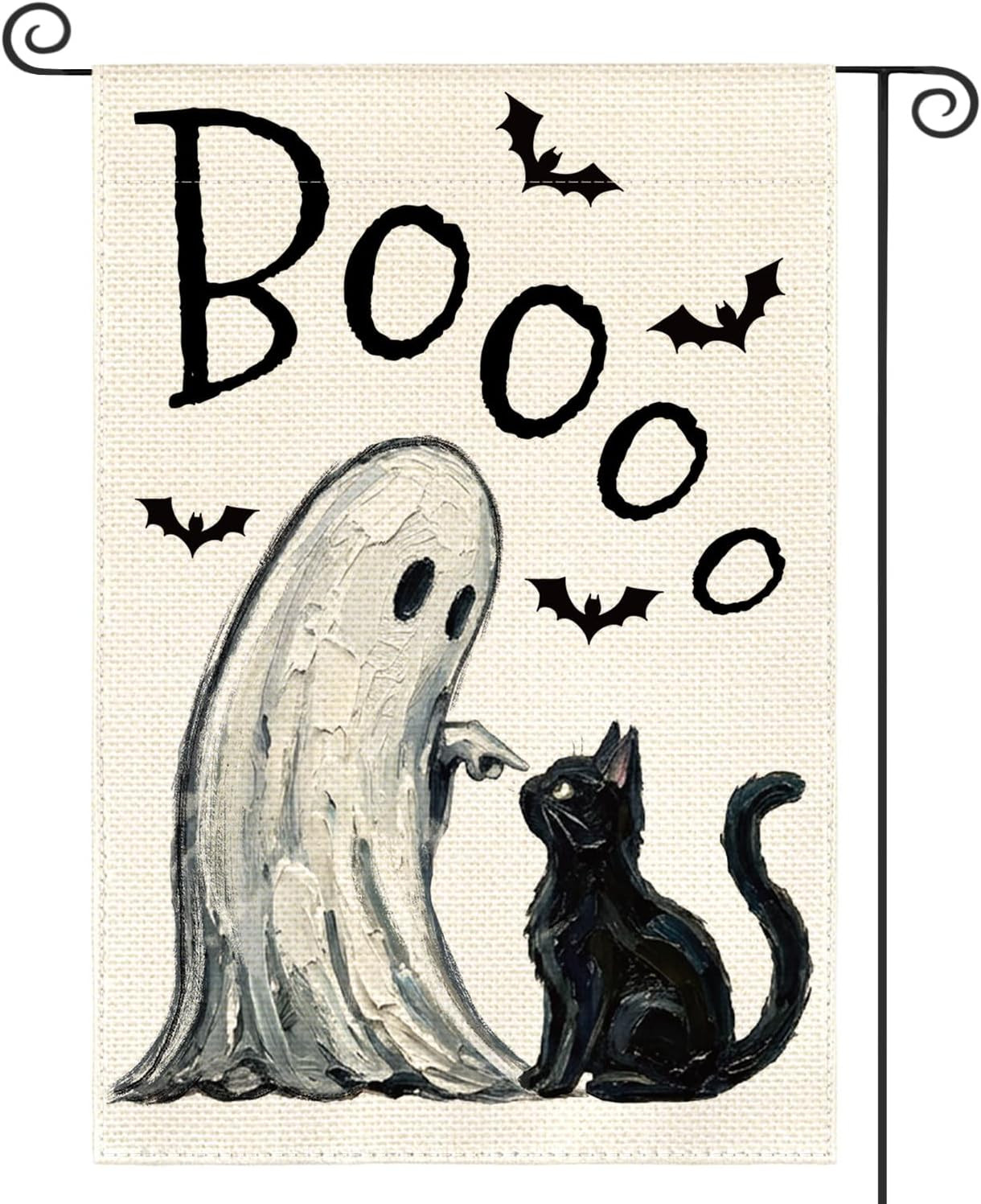 AVOIN colorlife Halloween Ghost Boo Garden Flag 12x18 Inch Outside | Amazon (US)