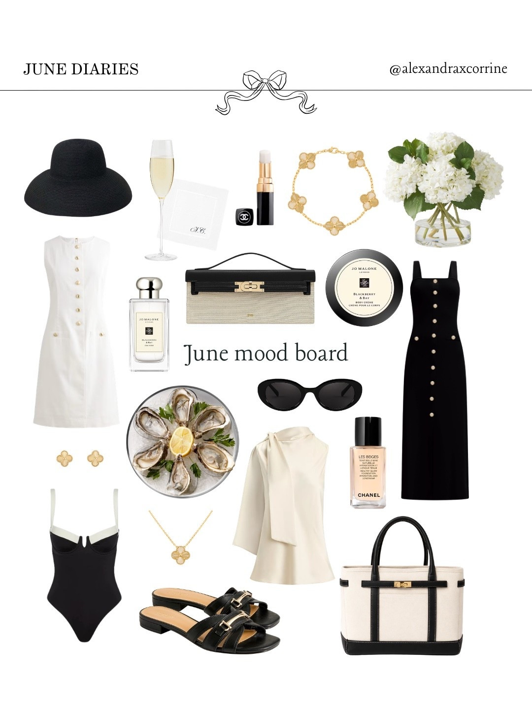 It’s officially June & this is the mood 🥂⚓️🦪🍾

#summeraesthetic #summermoodboard #luxuryaesthetic #chicliving #pinterestinspo 

[ June mood board, luxury summer aesthetic, chic summer mood board, chic girl summer essentials, Meredith Blake summer, chic beach vibes, classic summer style, Pinterest mood board aesthetic ]

#LTKSeasonal
