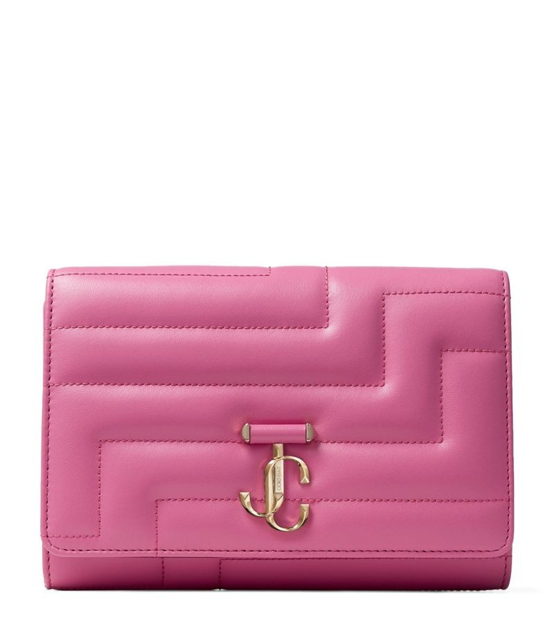 Jimmy Choo Leather Varenne Avenue Clutch Bag | Harrods