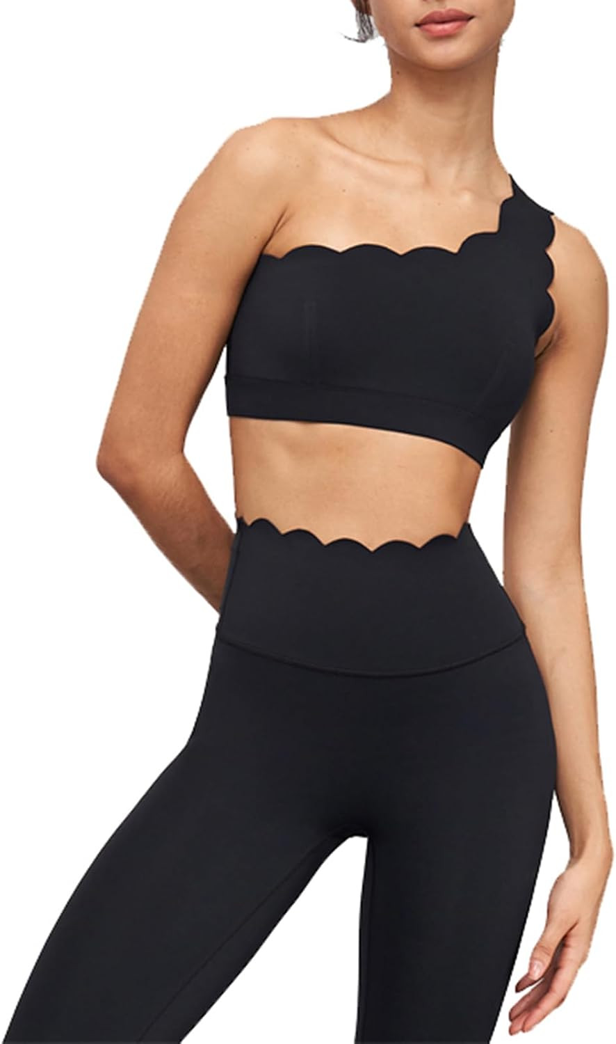 Women's Shockproof Single Shoulder Strap Sports Bra, Wide Hem, Detachable Chest Pads | Amazon (US)