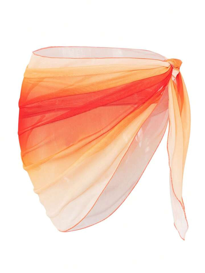 SHEIN Swim Ombre Cover up Geknoopt | SHEIN