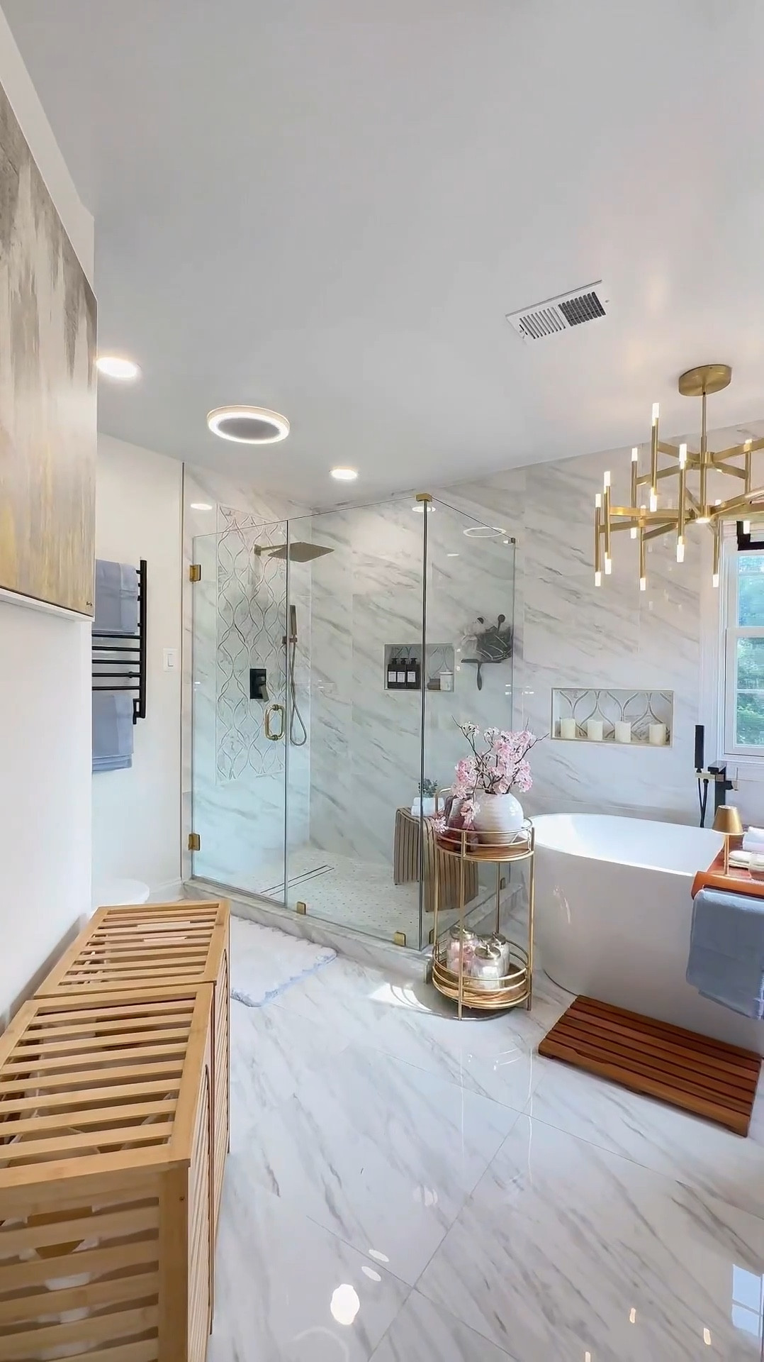 Would you add a laundry hamper to your bathroom? I really love all the wooden elements in here 🫶🏾

#LTKSaleAlert #LTKHome