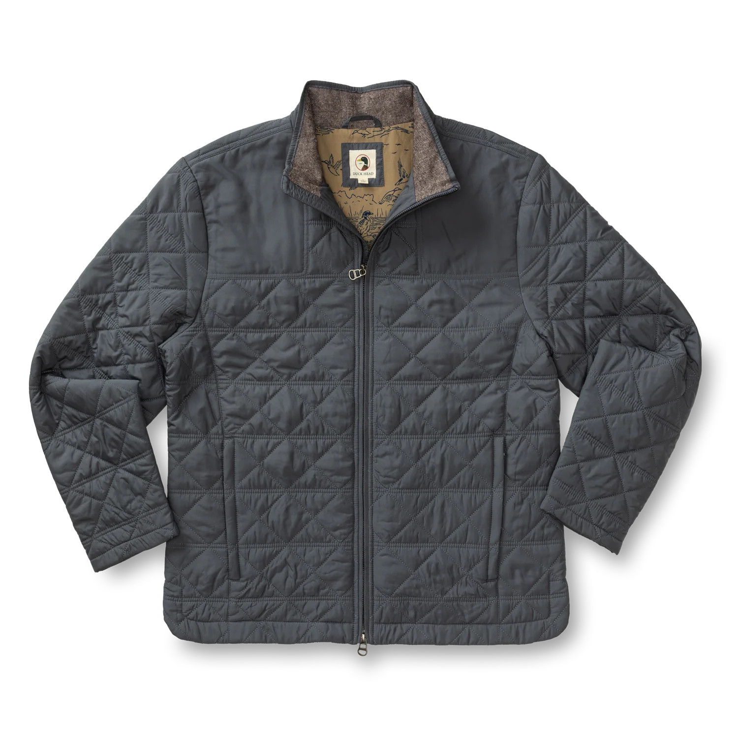 Fremont Sport Performance Quilted Jacket - Ocean Grey | Duck Head Apparel