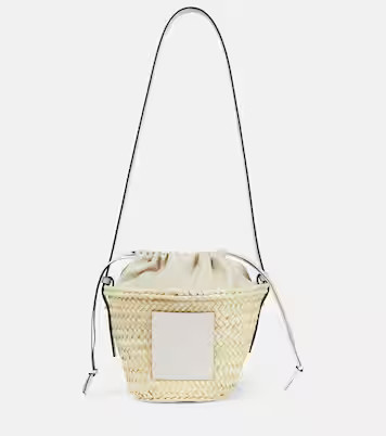 Paula's Ibiza Anagram woven shoulder bag | Mytheresa (UK)