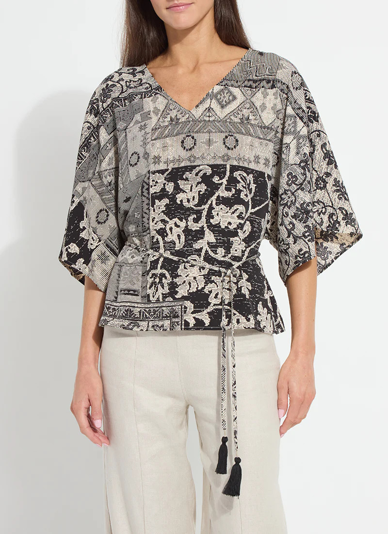 Ipanema Printed Dolman Sleeve Top | Lysse NY