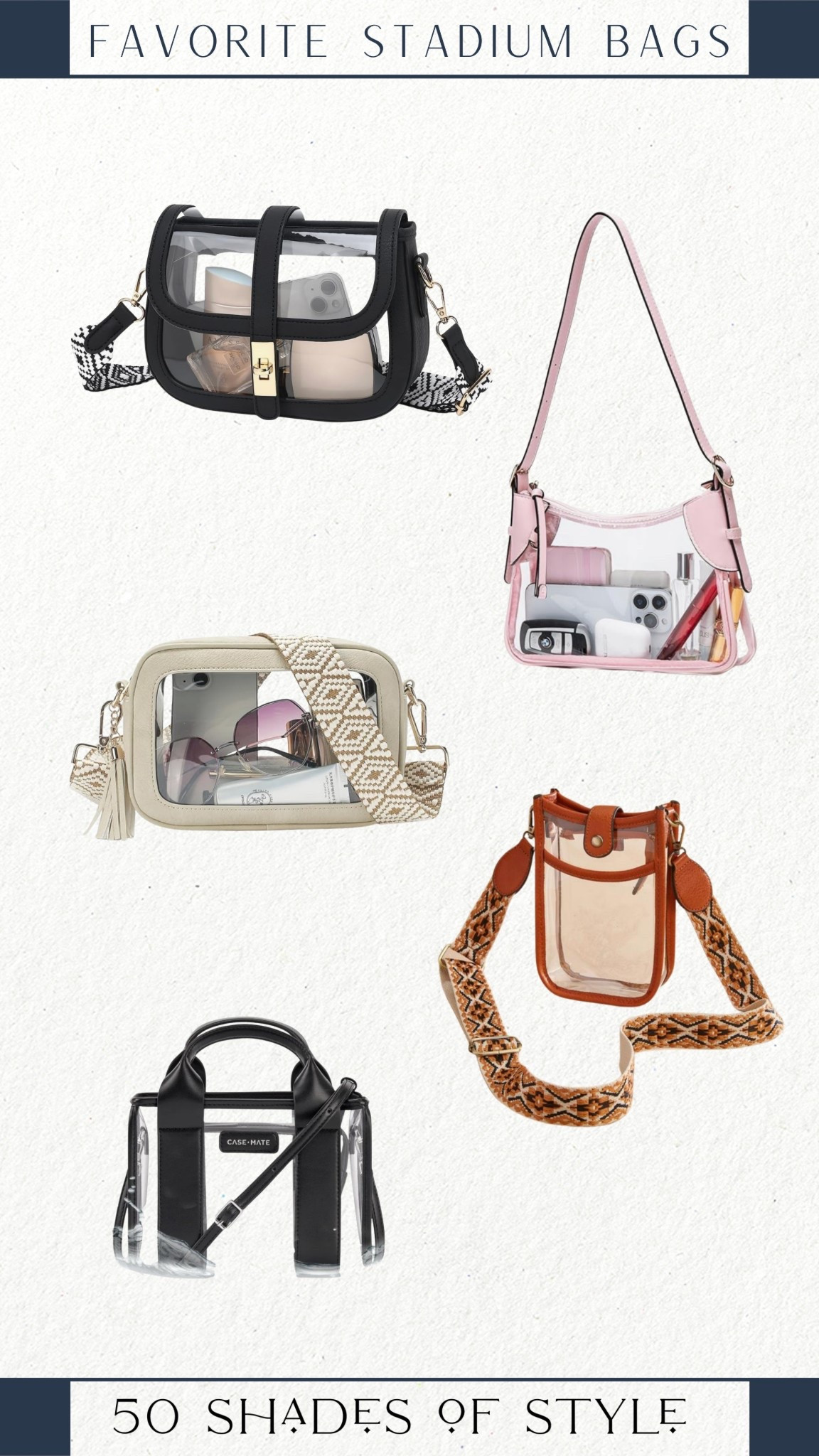 clear bag, stadium bag, concert outfit 

#LTKSeasonal #LTKootd #LTKFindsUnder50